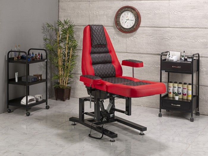 Elegance 3 Motorlu Yükseklik Hareketli Koltuk | Kırmızı - Siyah